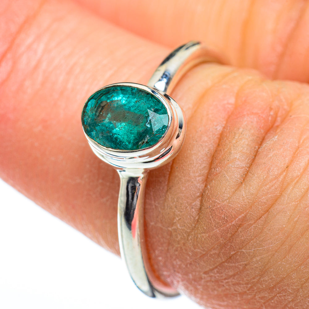 Zambian Emerald Rings handcrafted by Ana Silver Co - RING46792
