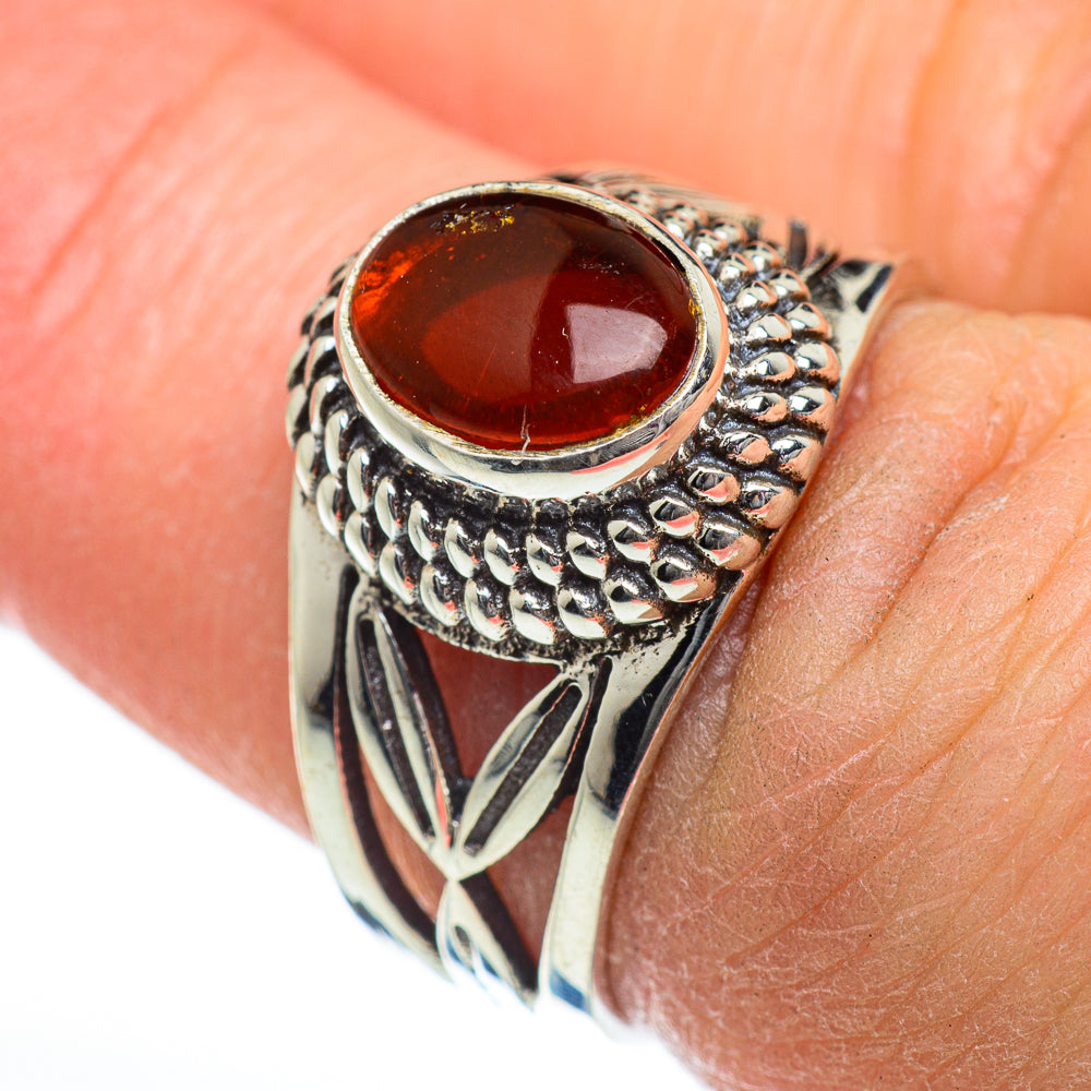 Baltic Amber Rings handcrafted by Ana Silver Co - RING46795