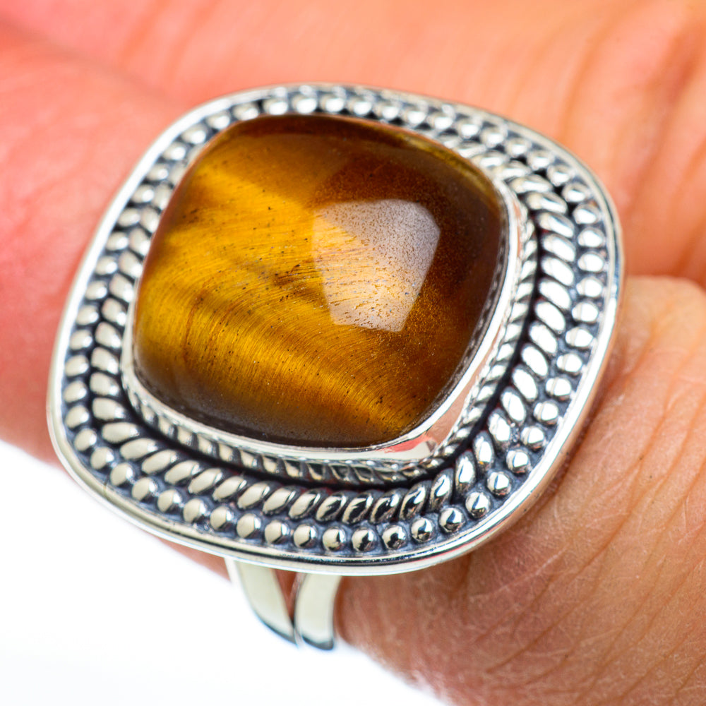 Tiger Eye Rings handcrafted by Ana Silver Co - RING46822