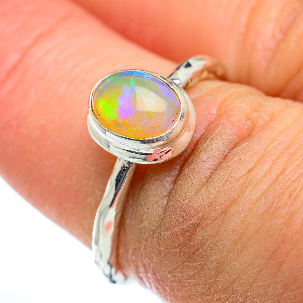 Ethiopian Opal Rings handcrafted by Ana Silver Co - RING46838