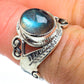 Labradorite Rings handcrafted by Ana Silver Co - RING46862