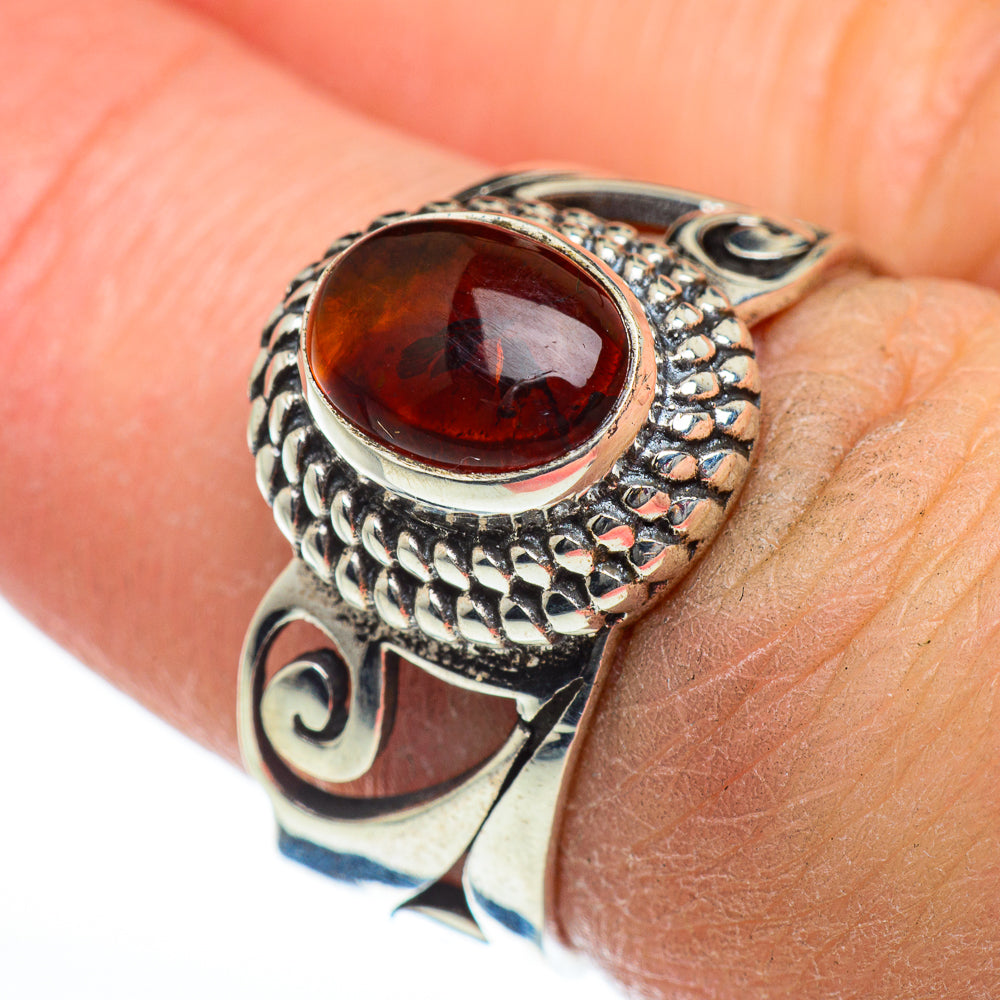 Baltic Amber Rings handcrafted by Ana Silver Co - RING46874