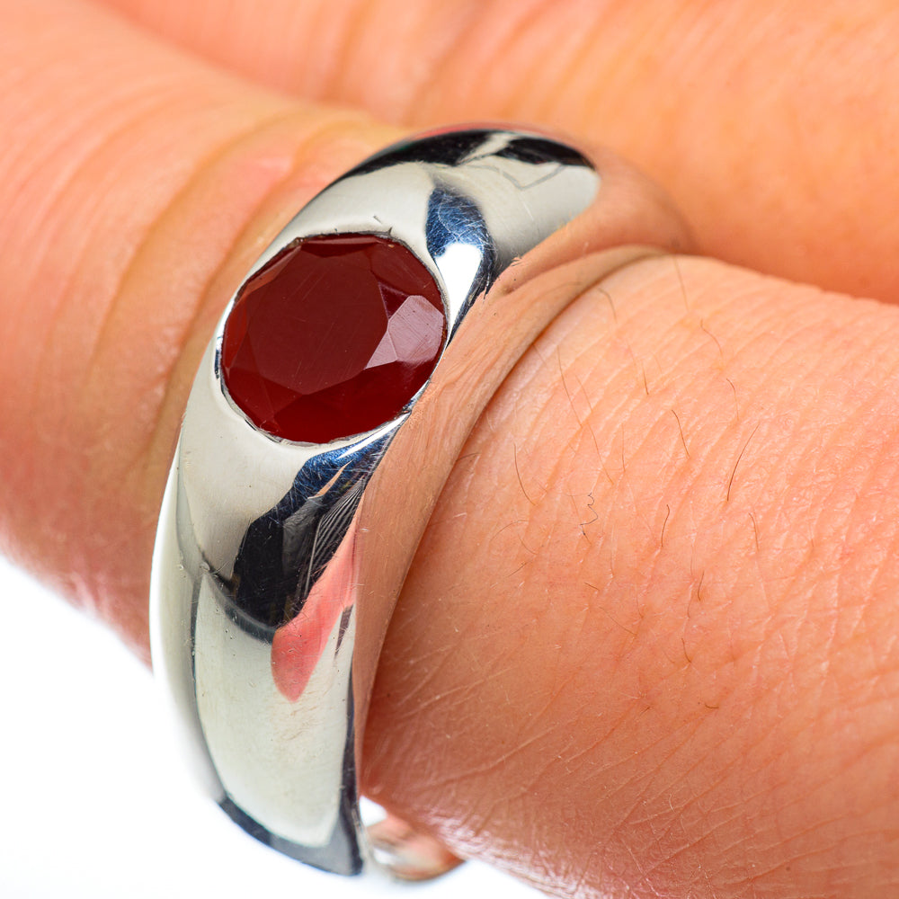 Red Onyx Rings handcrafted by Ana Silver Co - RING46940