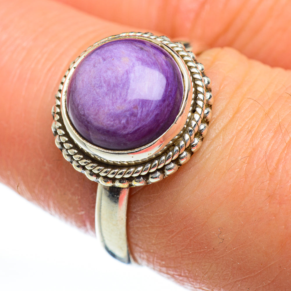 Charoite Rings handcrafted by Ana Silver Co - RING46943