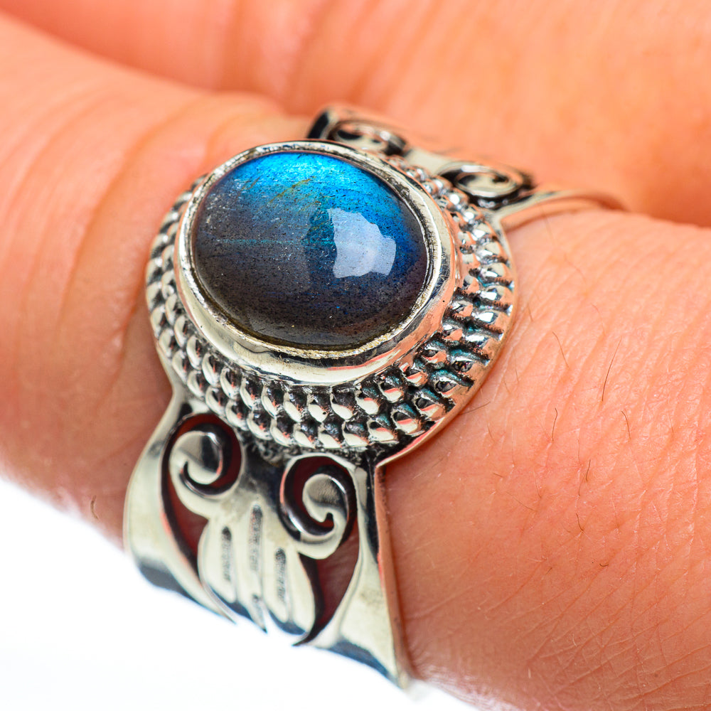 Labradorite Rings handcrafted by Ana Silver Co - RING46951