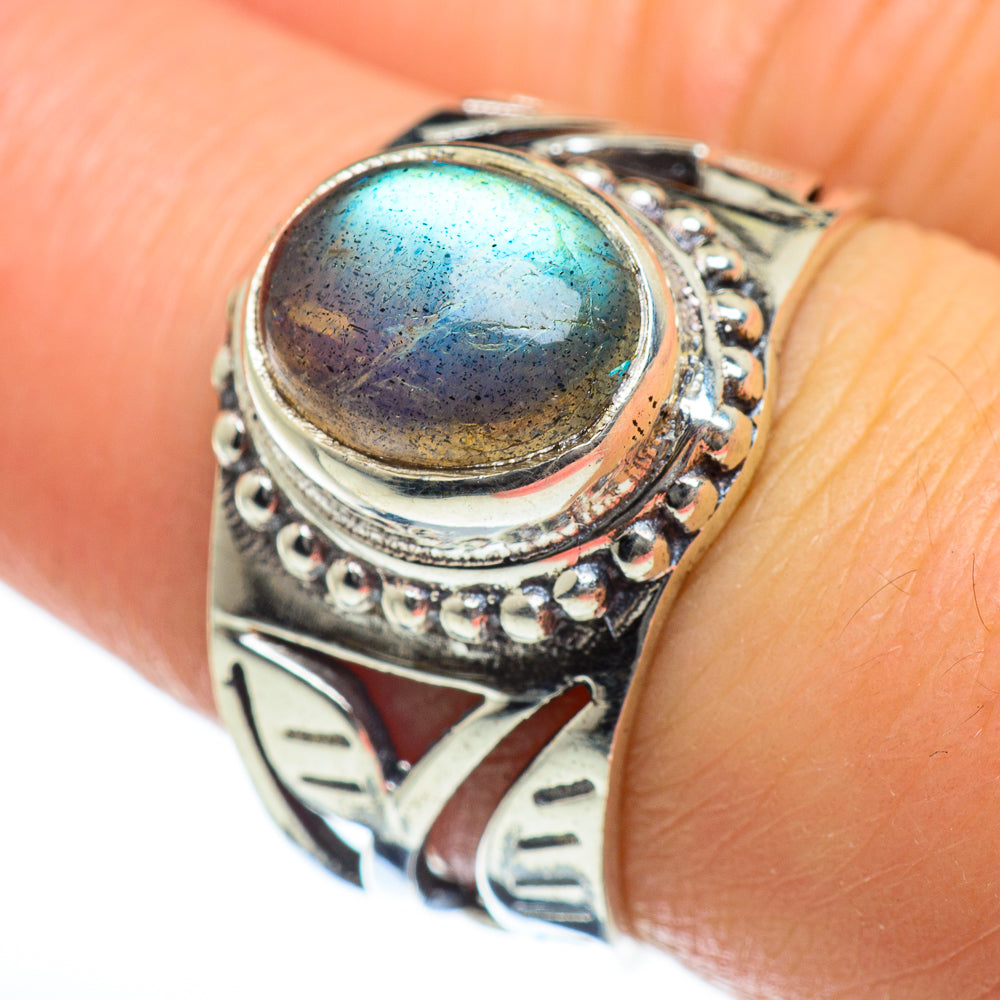 Labradorite Rings handcrafted by Ana Silver Co - RING46997