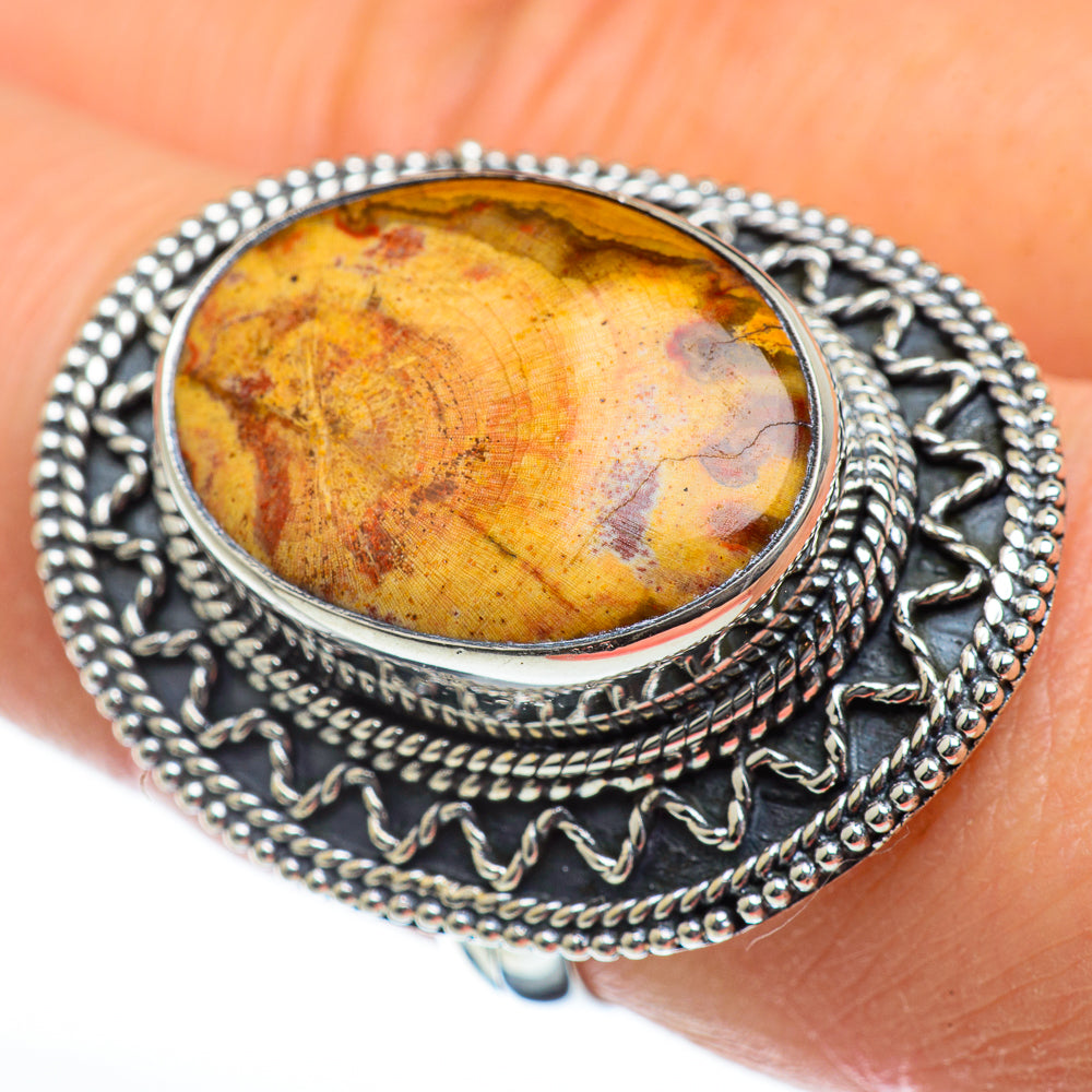 Petrified Wood Rings handcrafted by Ana Silver Co - RING47063