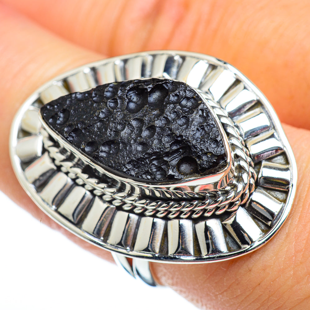 Tektite Rings handcrafted by Ana Silver Co - RING47074