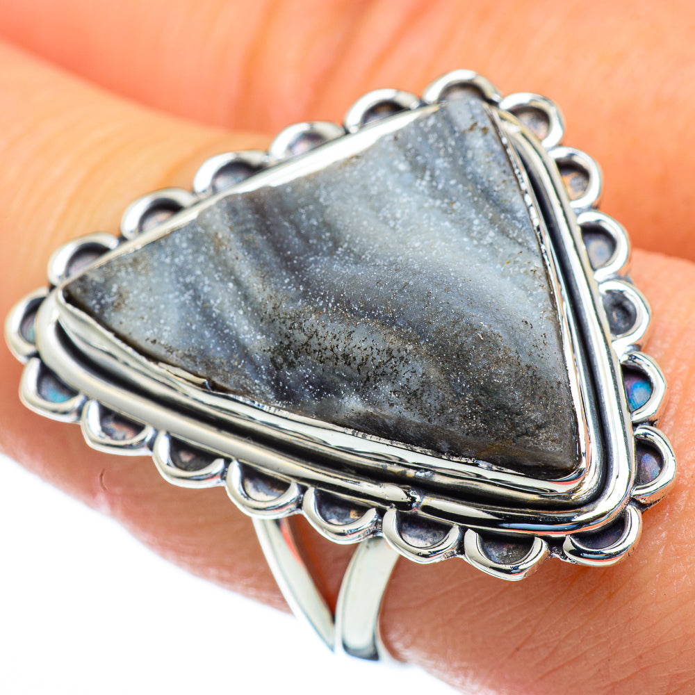 Desert Druzy Rings handcrafted by Ana Silver Co - RING47161