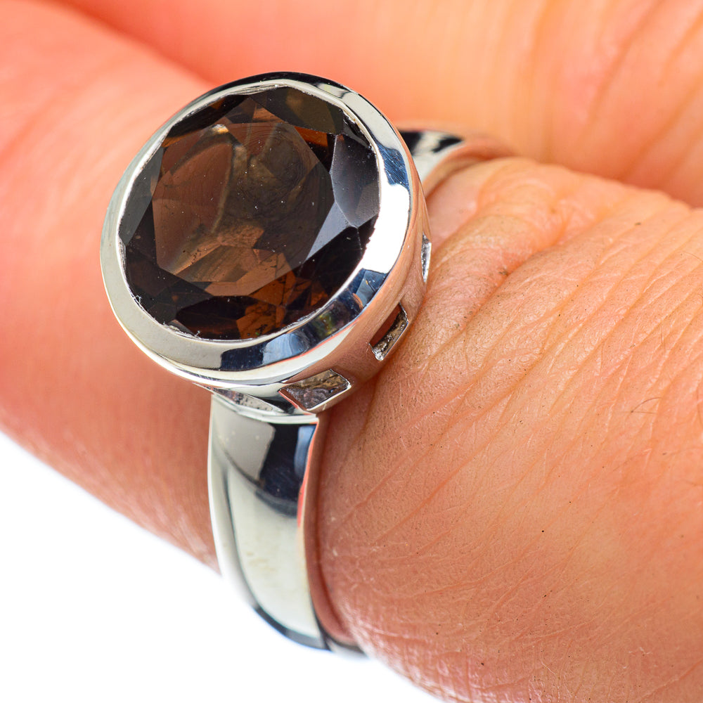 Smoky Quartz Rings handcrafted by Ana Silver Co - RING47216