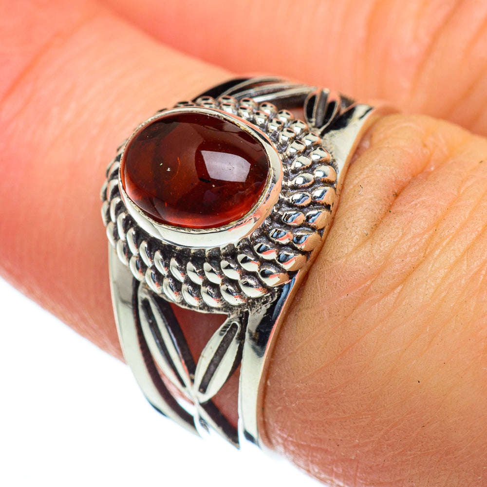 Baltic Amber Rings handcrafted by Ana Silver Co - RING47219
