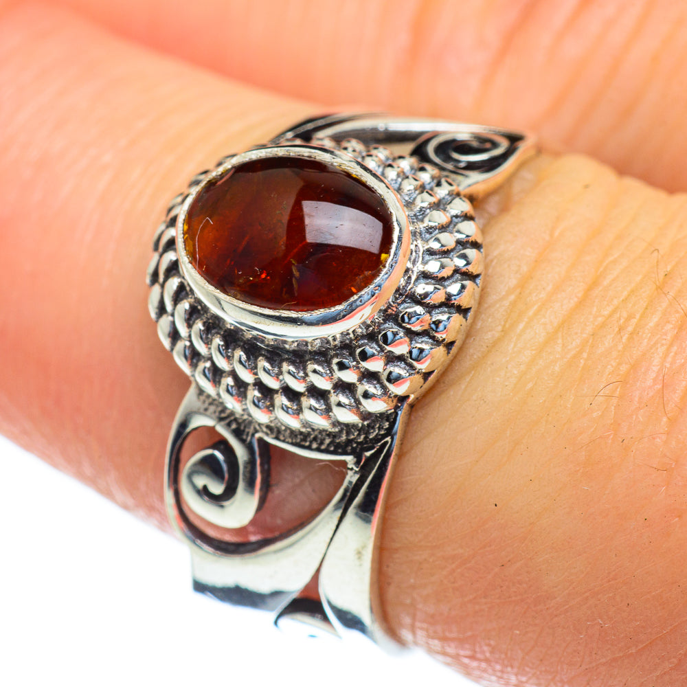 Baltic Amber Rings handcrafted by Ana Silver Co - RING47220