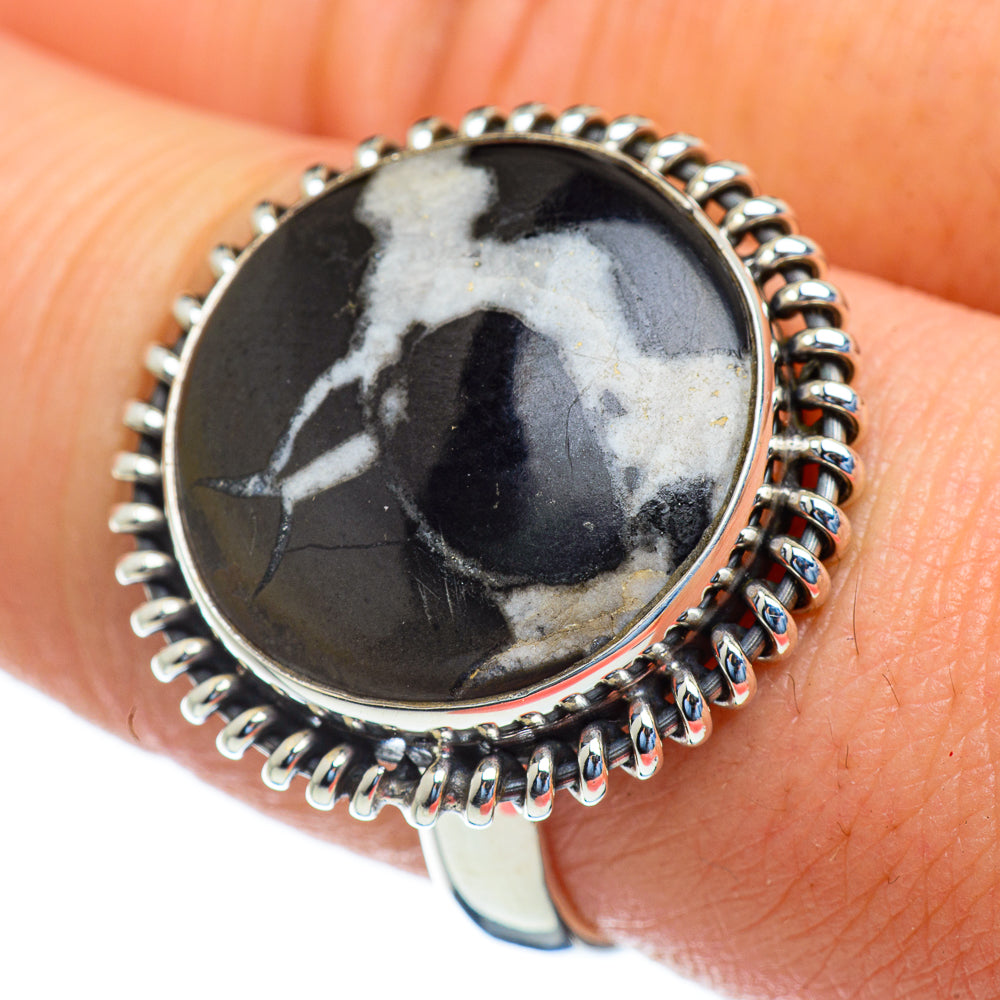 Pinolith Jasper Rings handcrafted by Ana Silver Co - RING47228
