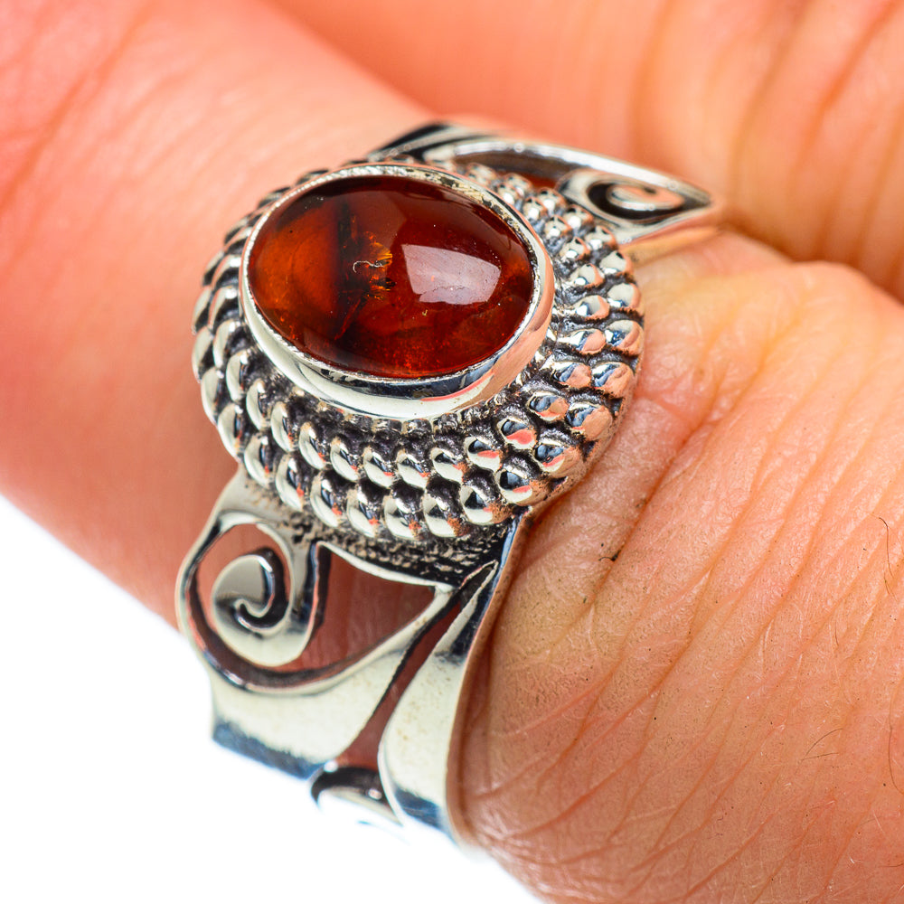 Baltic Amber Rings handcrafted by Ana Silver Co - RING47306