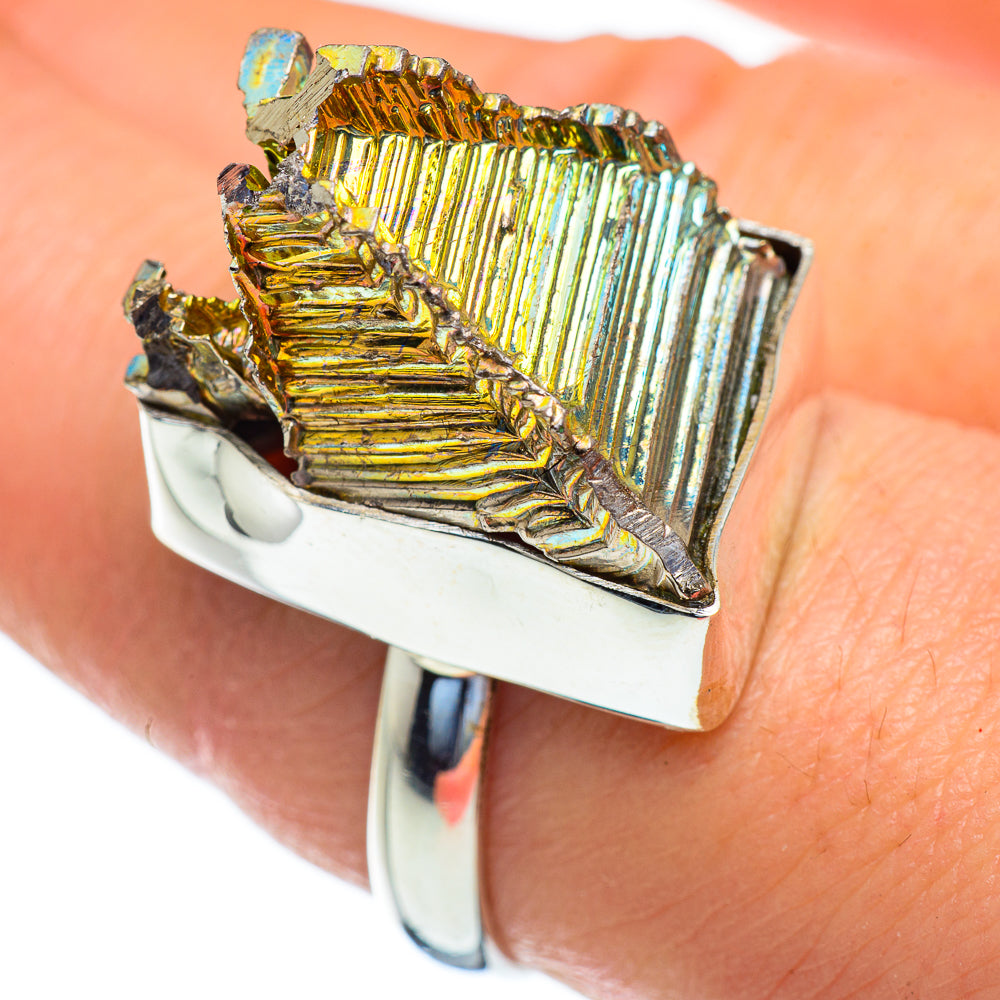 Bismuth Crystal Rings handcrafted by Ana Silver Co - RING47321