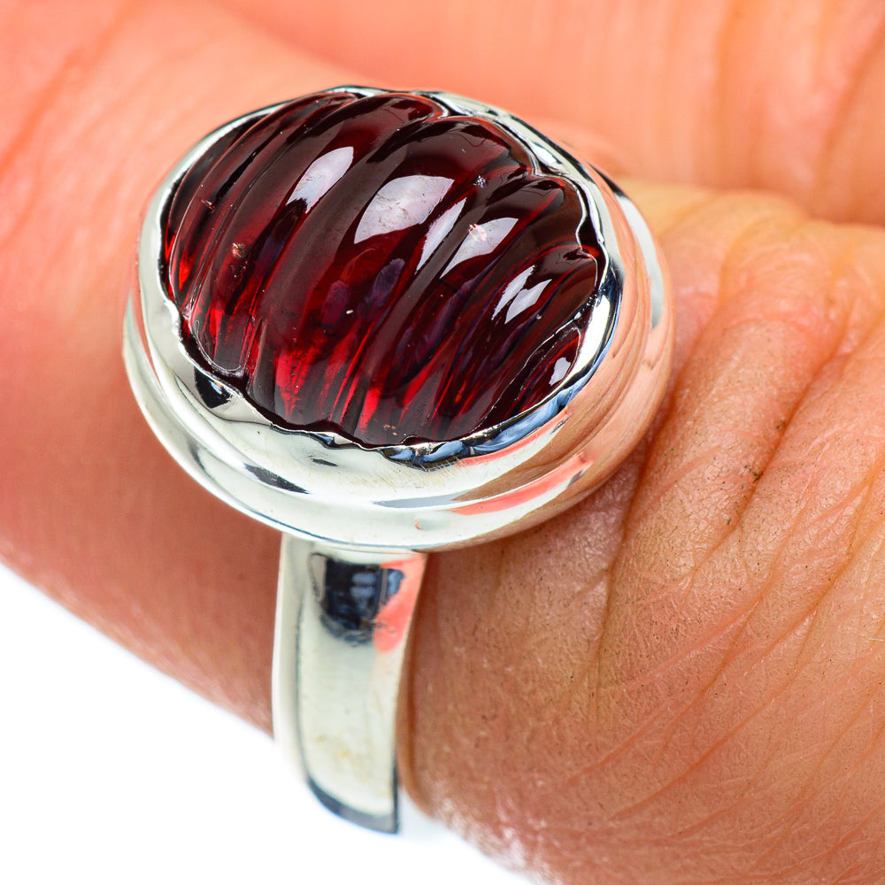 Garnet Rings handcrafted by Ana Silver Co - RING47342