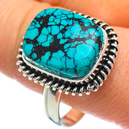Tibetan Turquoise Rings handcrafted by Ana Silver Co - RING47385