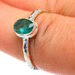 Zambian Emerald Rings handcrafted by Ana Silver Co - RING47390