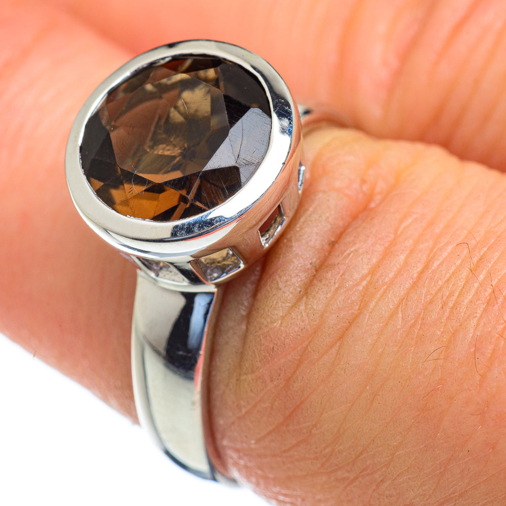 Smoky Quartz Rings handcrafted by Ana Silver Co - RING47392
