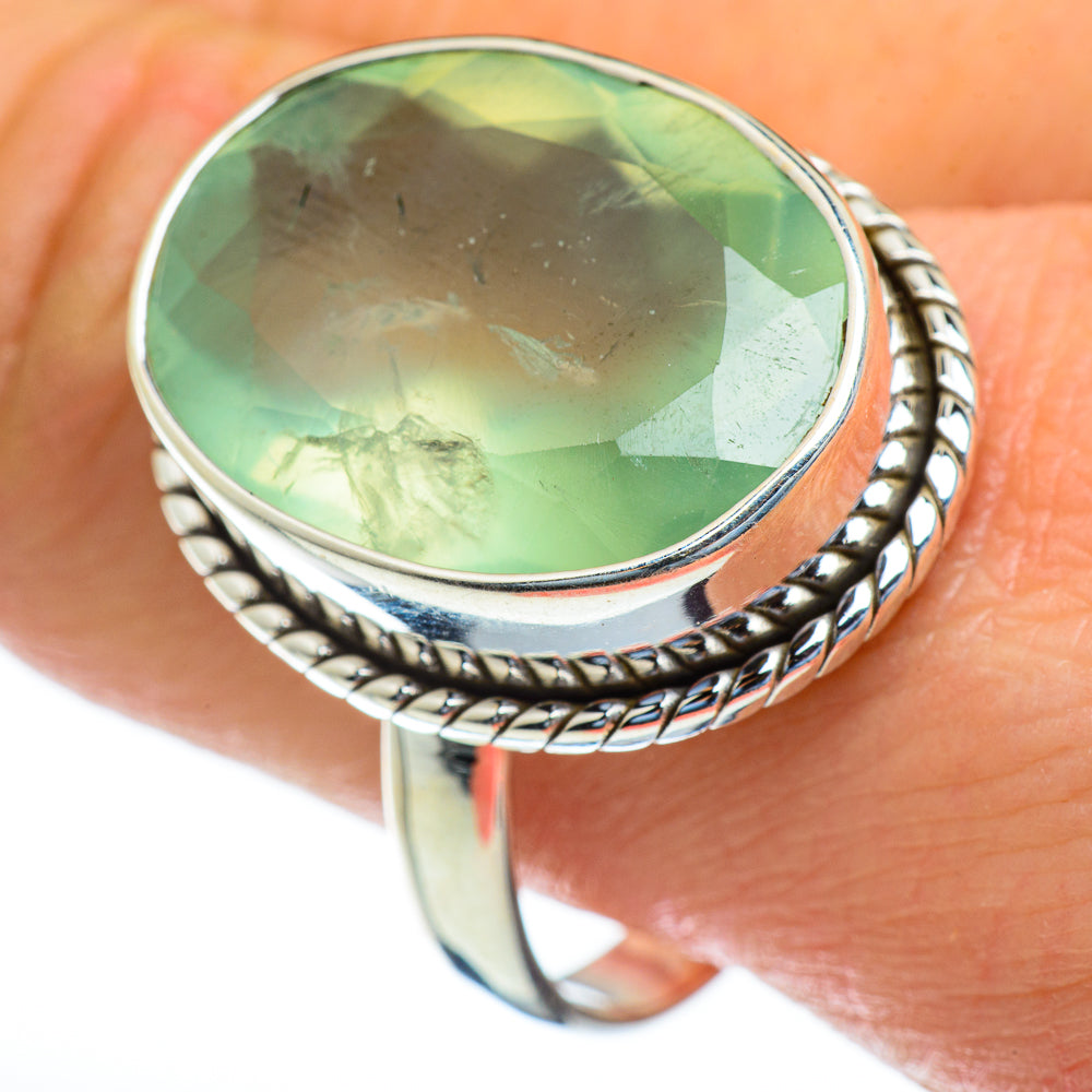 Prehnite Rings handcrafted by Ana Silver Co - RING47438