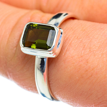 Chrome Diopside Rings handcrafted by Ana Silver Co - RING47439