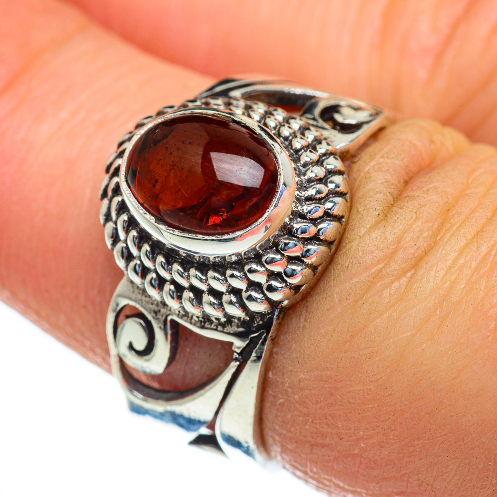 Baltic Amber Rings handcrafted by Ana Silver Co - RING47442