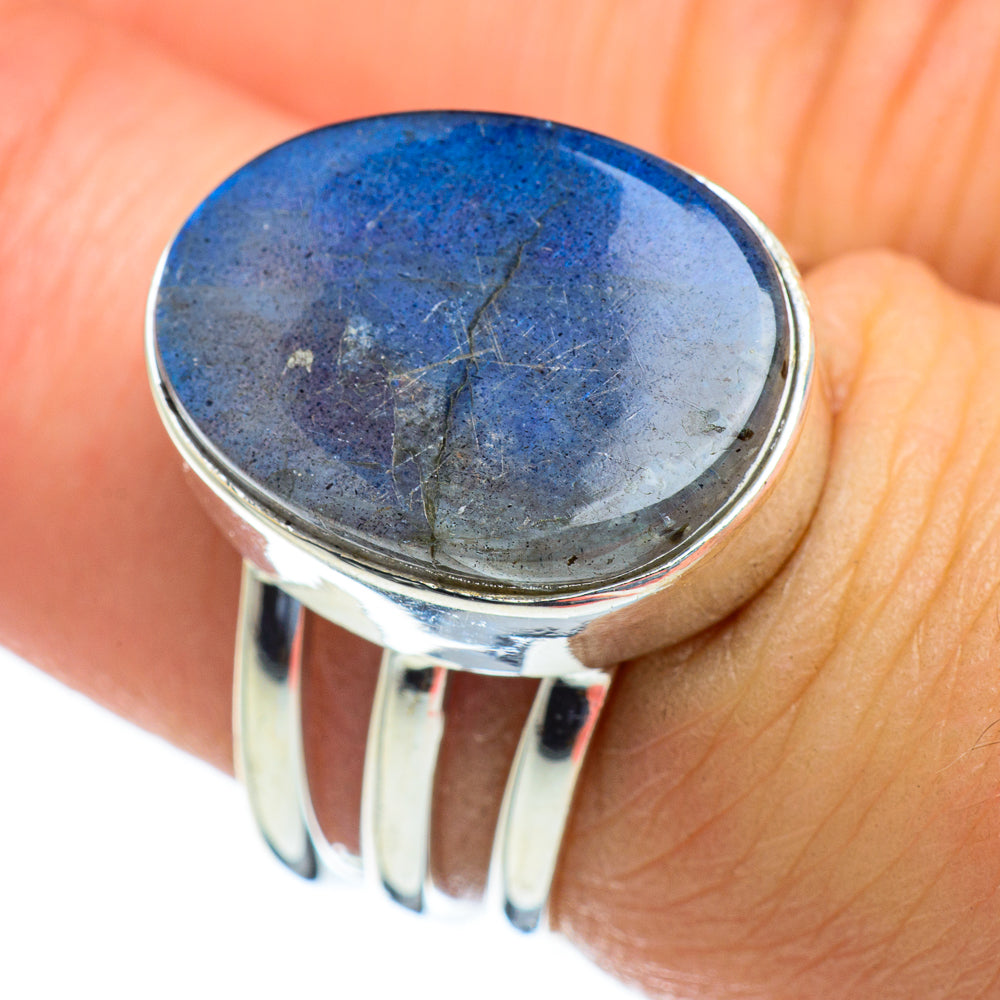 Labradorite Rings handcrafted by Ana Silver Co - RING47455