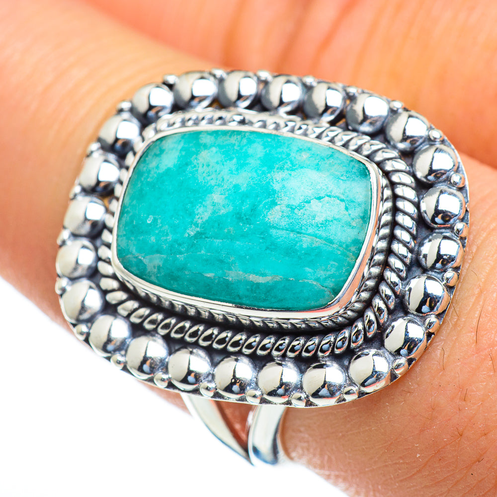 Amazonite Rings handcrafted by Ana Silver Co - RING47463