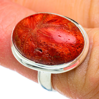 Sponge Coral Rings handcrafted by Ana Silver Co - RING47505