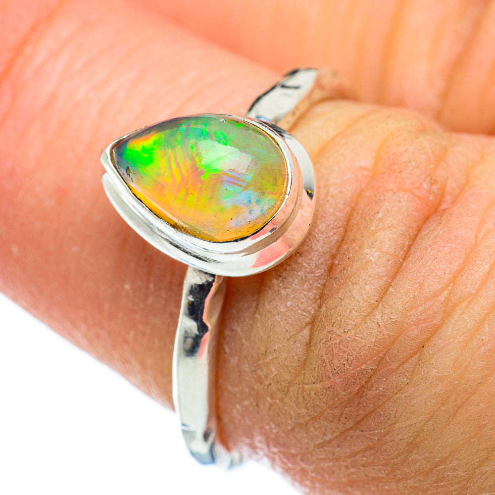 Ethiopian Opal Rings handcrafted by Ana Silver Co - RING47588