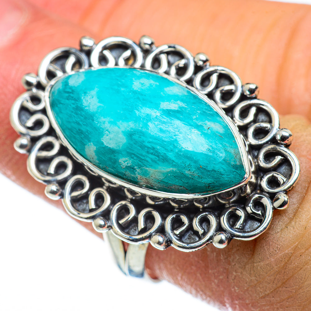 Amazonite Rings handcrafted by Ana Silver Co - RING47598