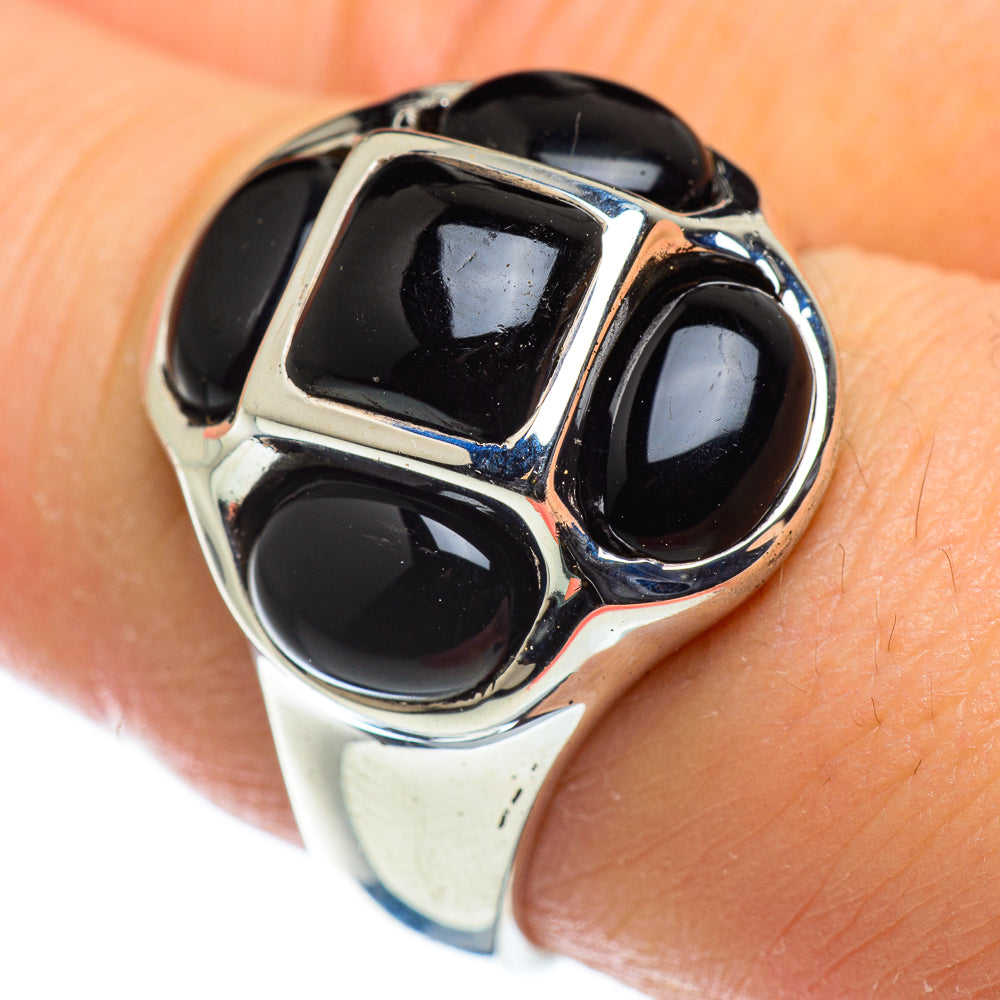 Black Onyx Rings handcrafted by Ana Silver Co - RING47613