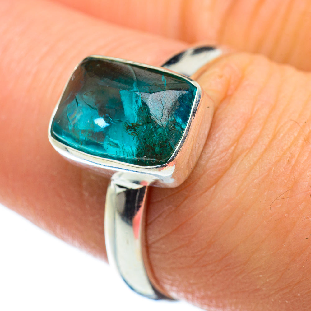 Blue Fluorite Rings handcrafted by Ana Silver Co - RING47653