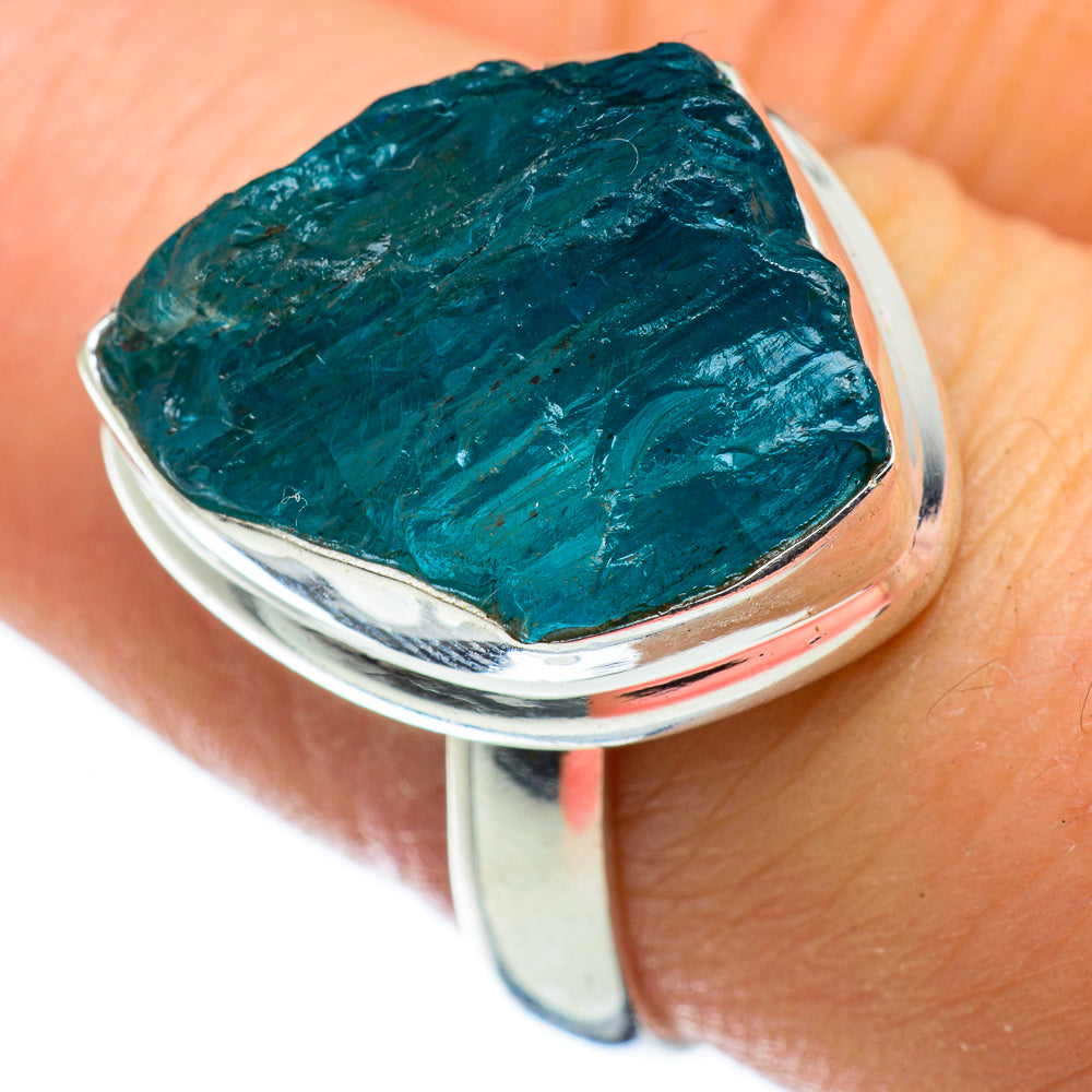 Blue Fluorite Rings handcrafted by Ana Silver Co - RING47707