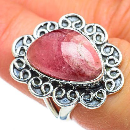 Rhodochrosite Rings handcrafted by Ana Silver Co - RING47723
