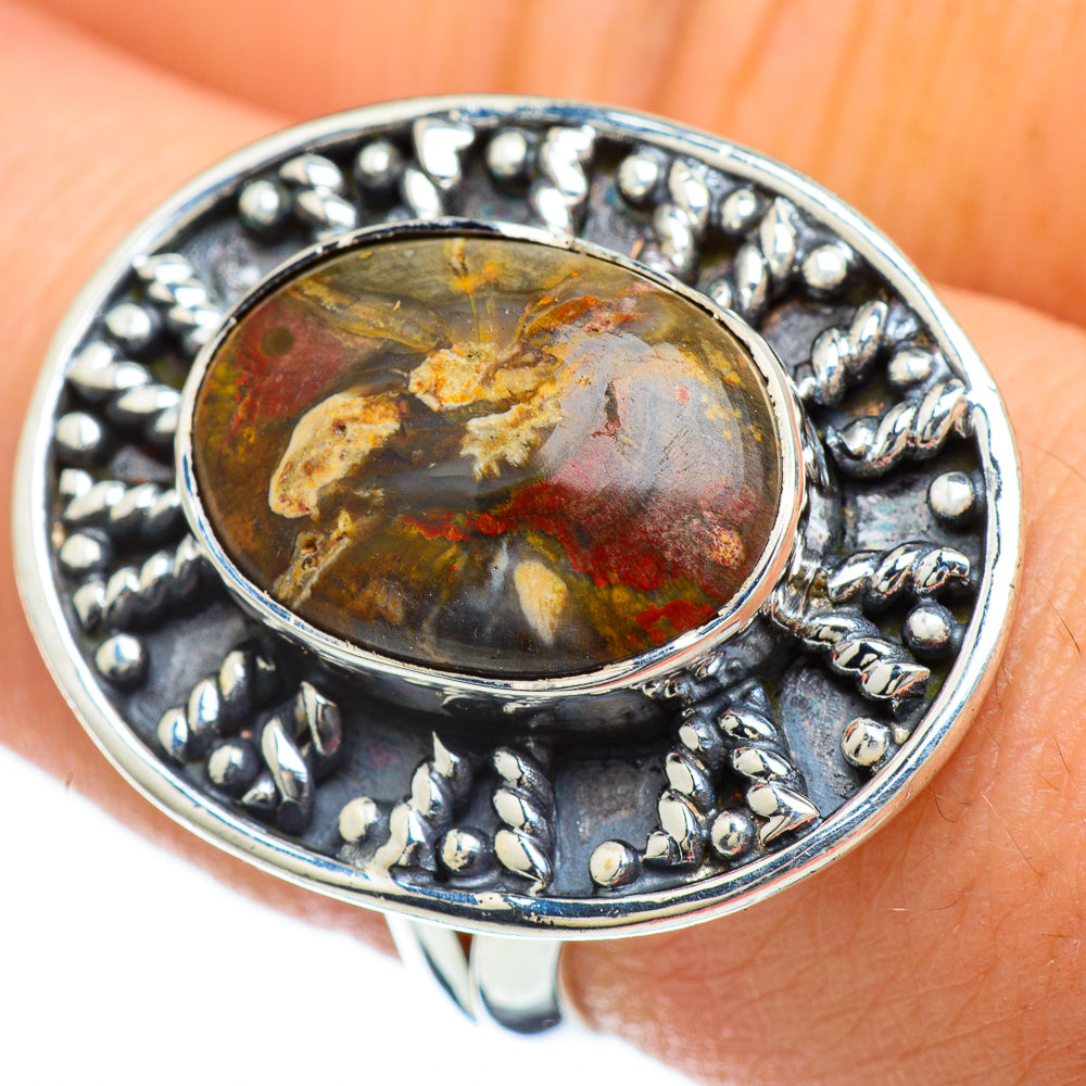 Petrified Wood Rings handcrafted by Ana Silver Co - RING47902
