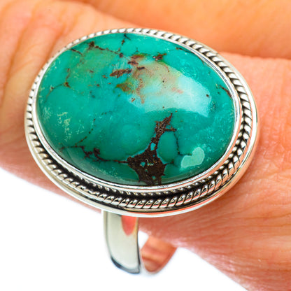Tibetan Turquoise Rings handcrafted by Ana Silver Co - RING47928