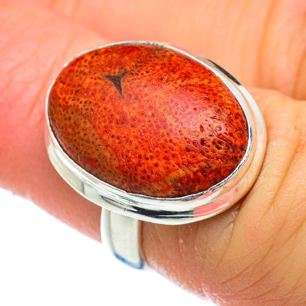 Sponge Coral Rings handcrafted by Ana Silver Co - RING48002