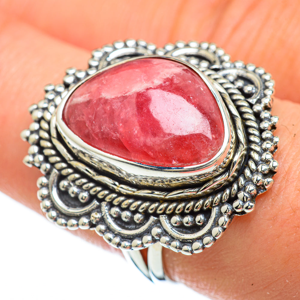 Rhodochrosite Rings handcrafted by Ana Silver Co - RING48040