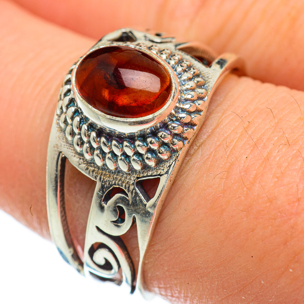 Baltic Amber Rings handcrafted by Ana Silver Co - RING48129
