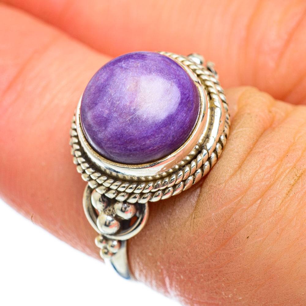 Charoite Rings handcrafted by Ana Silver Co - RING48133