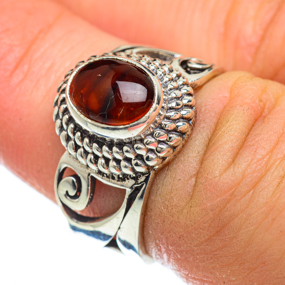 Baltic Amber Rings handcrafted by Ana Silver Co - RING48158