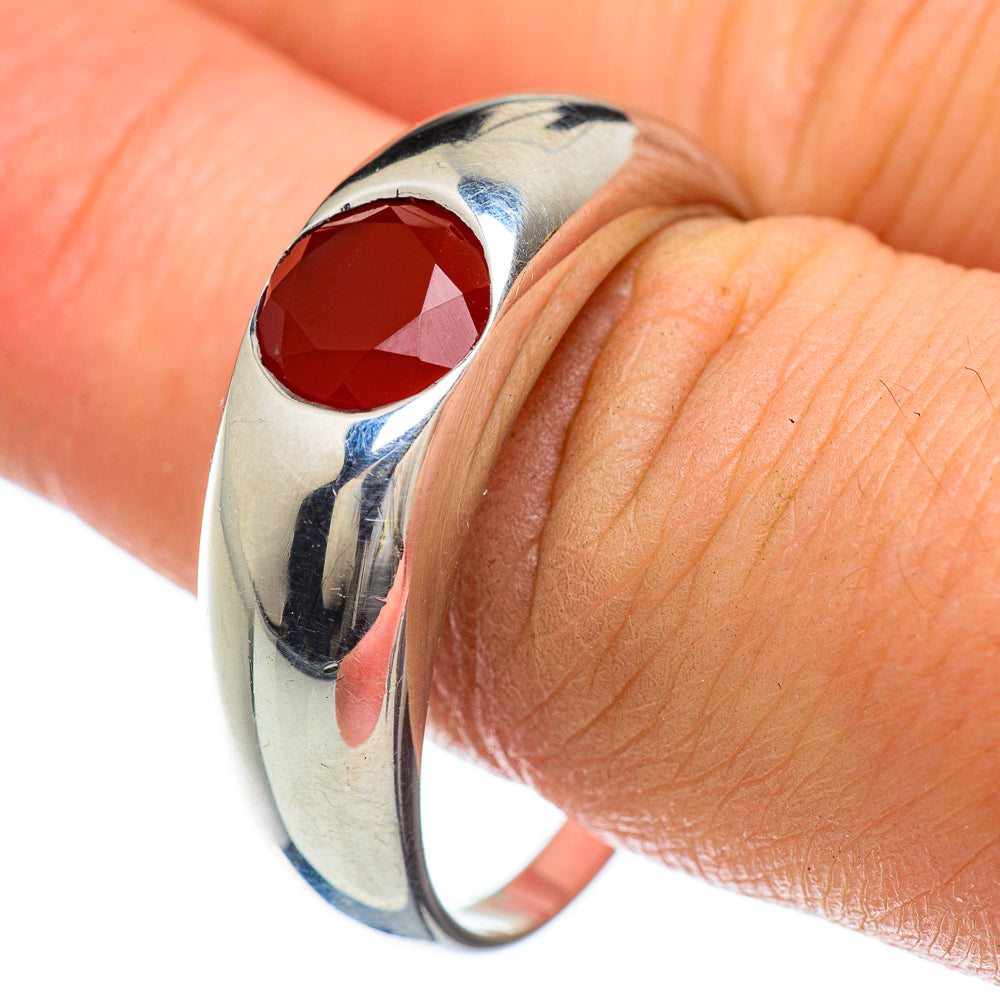 Red Onyx Rings handcrafted by Ana Silver Co - RING48159