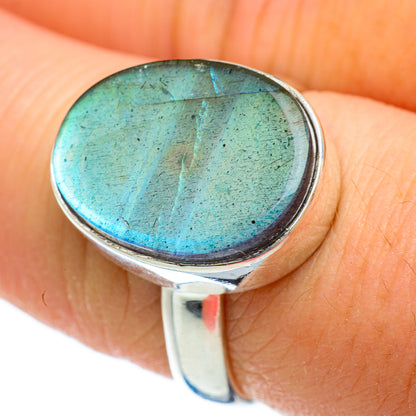 Labradorite Rings handcrafted by Ana Silver Co - RING48179