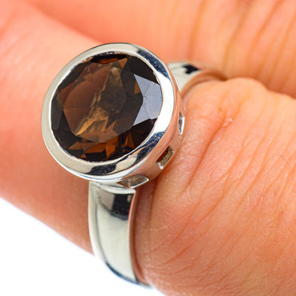 Smoky Quartz Rings handcrafted by Ana Silver Co - RING48182