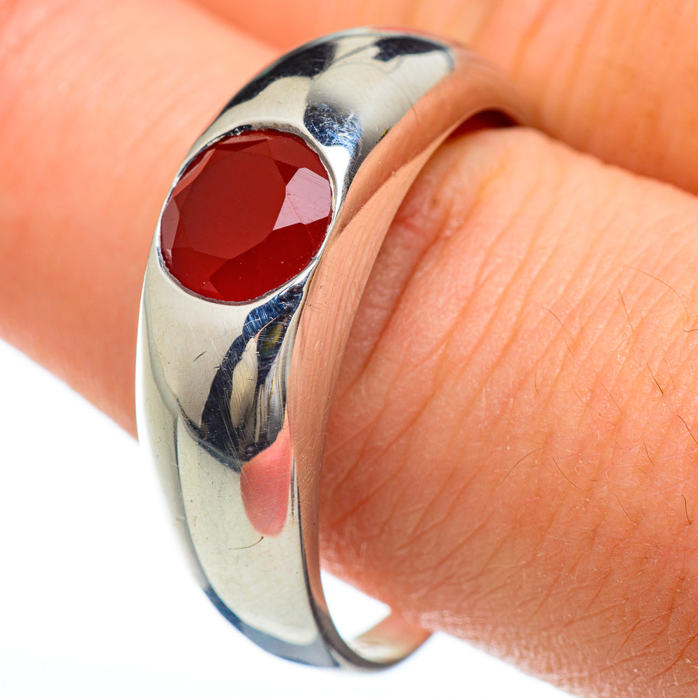 Red Onyx Rings handcrafted by Ana Silver Co - RING48184