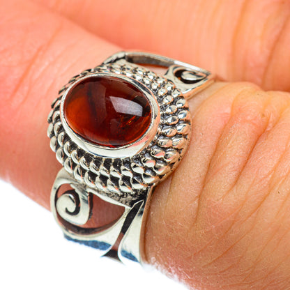 Baltic Amber Rings handcrafted by Ana Silver Co - RING48235
