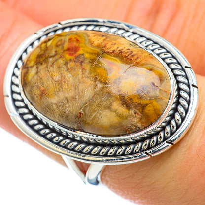 Petrified Wood Rings handcrafted by Ana Silver Co - RING48268