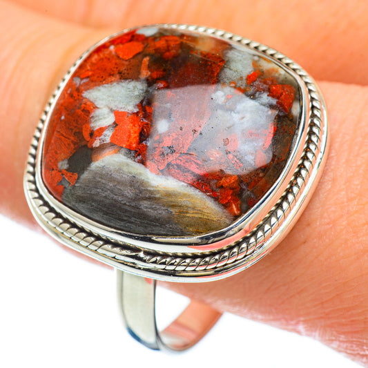 Red Jasper Rings handcrafted by Ana Silver Co - RING48271