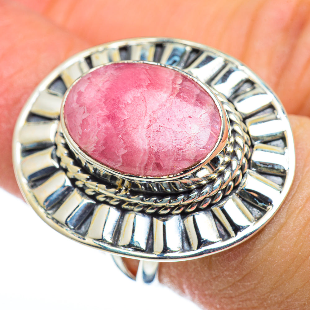 Rhodochrosite Rings handcrafted by Ana Silver Co - RING48409